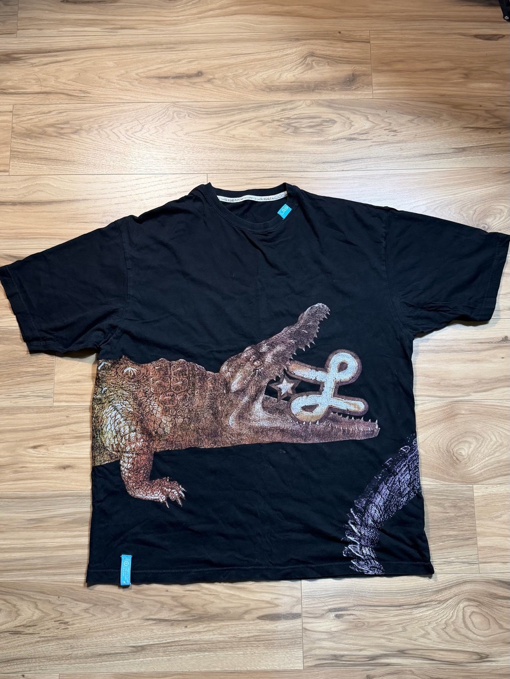Y2K LRG Brand Black crocodile graphic tee